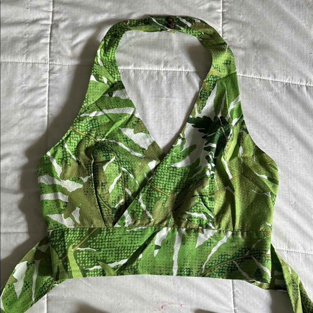 SAYLOR Vibrant Green Textured Top